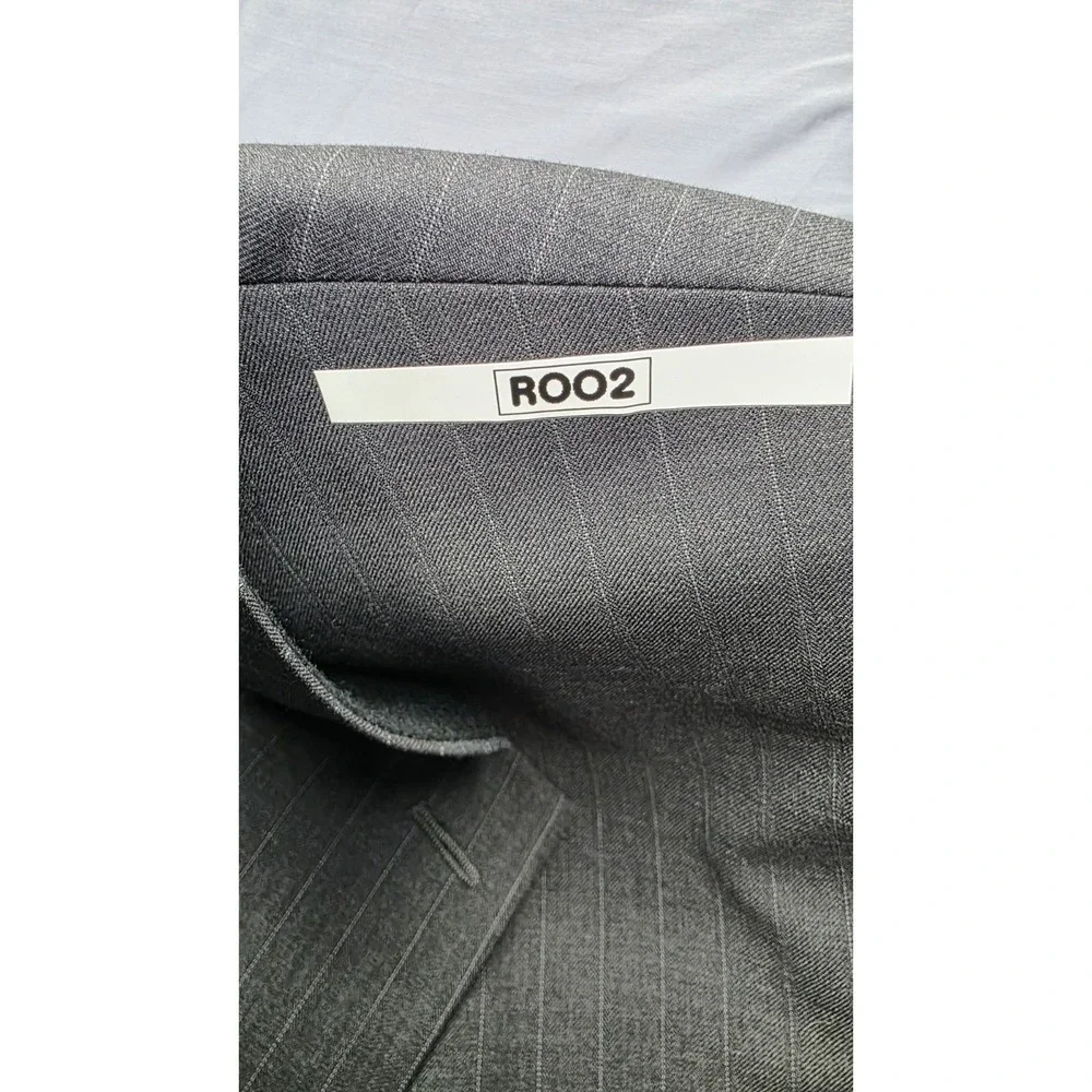Lauren Ralph Lauren Men's Grey Pinstripe Suit‎ Jacket Blazer 46XL 100% Wool...